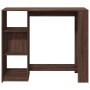 Mesa alta con estante marrón roble 124x46x103,5 cm de , Mesas de cocina y de comedor - Ref: Foro24-854397, Precio: 93,28 €, D...