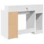 Escritorio con luz LED madera ingeniería blanco 120x55x91 cm de , Escritorios - Ref: Foro24-3309411, Precio: 187,24 €, Descue...