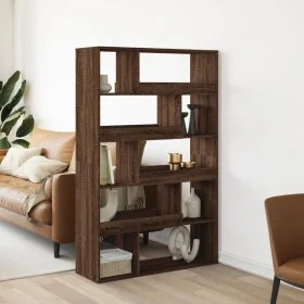 Separador de ambientes madera marrón roble 100x33x156,5 cm de , Librerías y estanterías - Ref: Foro24-3309498, Precio: 116,70...