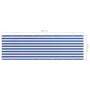 Toldo para balcón tela oxford blanco y azul 120x400 cm de vidaXL, Sombrillas - Ref: Foro24-134921, Precio: 23,91 €, Descuento: %