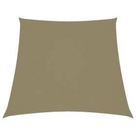 Toldo de vela trapezoidal de tela oxford beige 3/5x4 m de vidaXL, Sombrillas - Ref: Foro24-135188, Precio: 63,61 €, Descuento: %