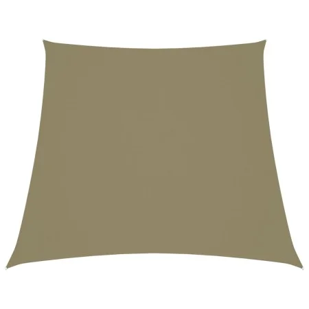 Toldo de vela trapezoidal de tela oxford beige 3/5x4 m de vidaXL, Sombrillas - Ref: Foro24-135188, Precio: 41,16 €, Descuento: %