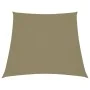 Toldo de vela trapezoidal de tela oxford beige 3/5x4 m de vidaXL, Sombrillas - Ref: Foro24-135188, Precio: 41,16 €, Descuento: %