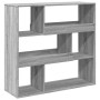 Estantería de madera de ingeniería gris Sonoma 100x33x94,5 cm de , Librerías y estanterías - Ref: Foro24-3309479, Precio: 71,...