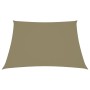 Toldo de vela trapezoidal de tela oxford beige 3/5x4 m de vidaXL, Sombrillas - Ref: Foro24-135188, Precio: 63,61 €, Descuento: %