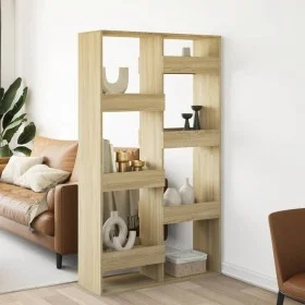 Separador de ambientes madera roble Sonoma 100x33x175 cm de , Librerías y estanterías - Ref: Foro24-3309575, Precio: 106,56 €...