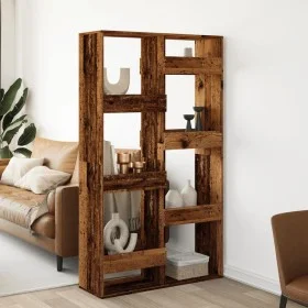 Separador de ambientes madera envejecida 100x33x175 cm de , Librerías y estanterías - Ref: Foro24-3309580, Precio: 110,33 €, ...