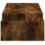 Soporte de pantalla con almacenaje roble ahumado 100x27x15 cm de , Bases y elevadores para ordenadores - Ref: Foro24-854692, ...