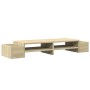 Soporte de pantalla con almacenaje roble Sonoma 100x27x15 cm de , Bases y elevadores para ordenadores - Ref: Foro24-854690, P...