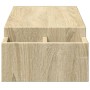Soporte de pantalla con almacenaje roble Sonoma 100x27x15 cm de , Bases y elevadores para ordenadores - Ref: Foro24-854690, P...