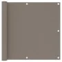 Toldo para balcón de tela oxford gris taupe 90x300 cm de vidaXL, Sombrillas - Ref: Foro24-134988, Precio: 18,13 €, Descuento: %