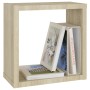 Estantes cubo de pared 4 unidades roble Sonoma 30x15x30 cm de , Estantes y estanterías - Ref: Foro24-807008, Precio: 37,62 €,...