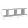 Estante de pared 2 uds contrachapada gris hormigón 75x18x20 cm de , Estantes y estanterías - Ref: Foro24-807191, Precio: 28,1...