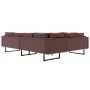 Ecksofa aus braunem Kunstleder von , Sofas - Ref: Foro24-287923, Preis: 680,30 €, Rabatt: %
