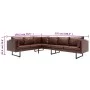 Ecksofa aus braunem Kunstleder von , Sofas - Ref: Foro24-287923, Preis: 680,30 €, Rabatt: %