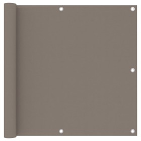 Toldo para balcón de tela oxford gris taupé 90x600 cm de vidaXL, Sombrillas - Ref: Foro24-134991, Precio: 45,50 €, Descuento: %