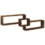 Armario de pared madera ingeniería roble ahumado 158x18x53 cm de , Estantes y estanterías - Ref: Foro24-854818, Precio: 35,55...