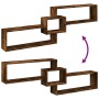 Armario de pared madera ingeniería roble ahumado 158x18x53 cm de , Estantes y estanterías - Ref: Foro24-854818, Precio: 35,55...
