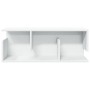 Armario de pared madera de ingeniería blanco 80x20x30 cm de , Estantes y estanterías - Ref: Foro24-854832, Precio: 29,71 €, D...