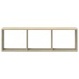 Armario de pared madera de ingeniería roble sonoma 100x16x30 cm de , Estantes y estanterías - Ref: Foro24-854870, Precio: 30,...