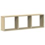 Armario de pared madera de ingeniería roble sonoma 100x16x30 cm de , Estantes y estanterías - Ref: Foro24-854870, Precio: 30,...