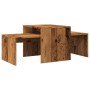 Set mesas de centro madera ingeniería envejecida 100x48x40 cm de , Mesas de centro - Ref: Foro24-856054, Precio: 60,35 €, Des...