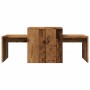 Set mesas de centro madera ingeniería envejecida 100x48x40 cm de , Mesas de centro - Ref: Foro24-856054, Precio: 60,35 €, Des...