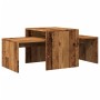 Set mesas de centro madera ingeniería envejecida 100x48x40 cm de , Mesas de centro - Ref: Foro24-856054, Precio: 60,35 €, Des...