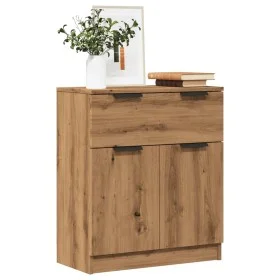 Aparador de madera de ingeniería roble artisan 60x30x70 cm de , Aparadores - Ref: Foro24-856839, Precio: 91,09 €, Descuento: %