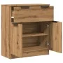 Aparador de madera de ingeniería roble artisan 60x30x70 cm de , Aparadores - Ref: Foro24-856839, Precio: 91,09 €, Descuento: %