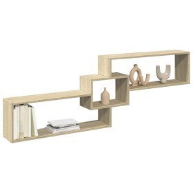 Armario de pared madera de ingeniería roble Sonoma 158x18x53 cm de , Estantes y estanterías - Ref: Foro24-854816, Precio: 37,...