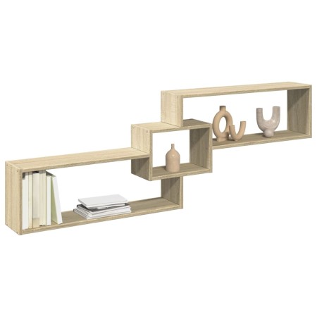 Armario de pared madera de ingeniería roble Sonoma 158x18x53 cm de , Estantes y estanterías - Ref: Foro24-854816, Precio: 37,...