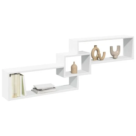 Armario de pared madera de ingeniería blanco 158x18x53 cm de , Estantes y estanterías - Ref: Foro24-854814, Precio: 34,16 €, ...
