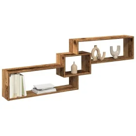 Mueble pared madera ingeniería madera envejecida 158x18x53 cm de , Estantes y estanterías - Ref: Foro24-854821, Precio: 32,96...