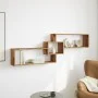 Mueble pared madera ingeniería madera envejecida 158x18x53 cm de , Estantes y estanterías - Ref: Foro24-854821, Precio: 32,96...