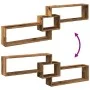 Mueble pared madera ingeniería madera envejecida 158x18x53 cm de , Estantes y estanterías - Ref: Foro24-854821, Precio: 32,96...