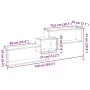 Mueble pared madera ingeniería madera envejecida 158x18x53 cm de , Estantes y estanterías - Ref: Foro24-854821, Precio: 32,96...