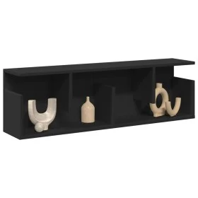 Armario de pared madera de ingeniería negro 100x20x30 cm de , Estantes y estanterías - Ref: Foro24-854842, Precio: 38,73 €, D...