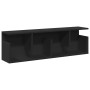 Armario de pared madera de ingeniería negro 100x20x30 cm de , Estantes y estanterías - Ref: Foro24-854842, Precio: 39,26 €, D...