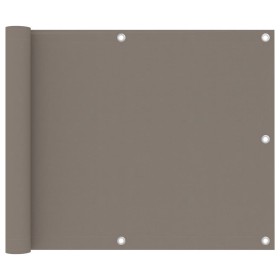 Toldo para balcón de tela Oxford gris taupe 75x400 cm de vidaXL, Sombrillas - Ref: Foro24-134985, Precio: 24,59 €, Descuento: %