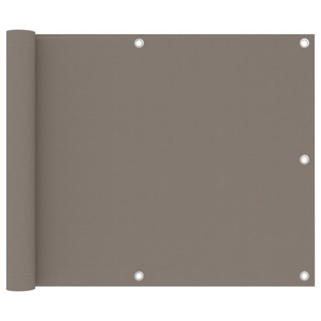 Toldo para balcón de tela Oxford gris taupe 75x400 cm de vidaXL, Sombrillas - Ref: Foro24-134985, Precio: 24,59 €, Descuento: %