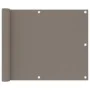 Toldo para balcón de tela Oxford gris taupe 75x400 cm de vidaXL, Sombrillas - Ref: Foro24-134985, Precio: 21,78 €, Descuento: %