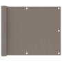 Toldo para balcón de tela Oxford gris taupe 75x400 cm de vidaXL, Sombrillas - Ref: Foro24-134985, Precio: 24,59 €, Descuento: %