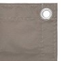 Toldo para balcón de tela Oxford gris taupe 75x400 cm de vidaXL, Sombrillas - Ref: Foro24-134985, Precio: 24,59 €, Descuento: %