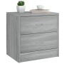 Mesita de noche madera de ingeniería gris Sonoma 40x30x40 cm de , Mesitas de noche - Ref: Foro24-815407, Precio: 46,46 €, Des...