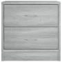Mesita de noche madera de ingeniería gris Sonoma 40x30x40 cm de , Mesitas de noche - Ref: Foro24-815407, Precio: 46,46 €, Des...