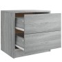 Mesita de noche madera de ingeniería gris Sonoma 40x30x40 cm de , Mesitas de noche - Ref: Foro24-815407, Precio: 46,46 €, Des...