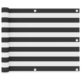Toldo para balcón tela oxford gris antracita y blanco 75x400 cm de vidaXL, Sombrillas - Ref: Foro24-134877, Precio: 15,11 €, ...