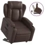 Sillón reclinable elevable cuero sintético marrón de , Sillones - Ref: Foro24-3204546, Precio: 287,19 €, Descuento: %