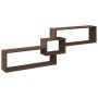 Armario de pared madera de ingeniería marrón roble 158x18x53 cm de , Estantes y estanterías - Ref: Foro24-854820, Precio: 40,...